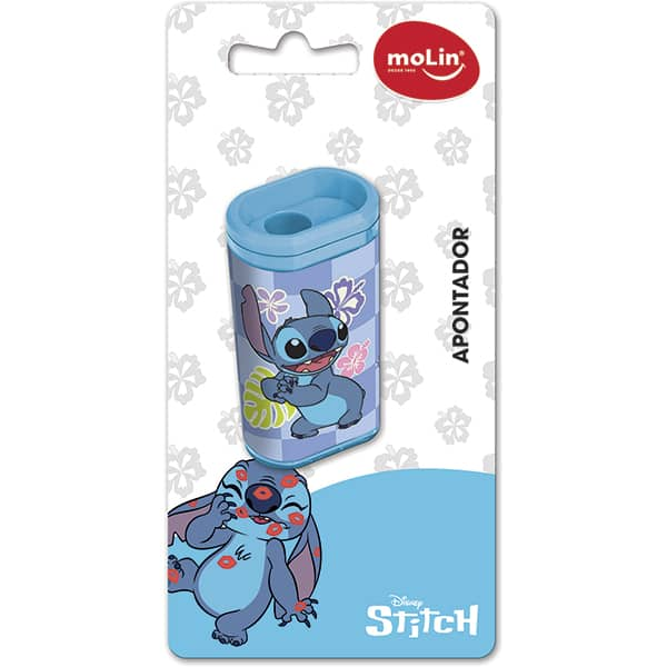 Apontador com Deposito Stitch Disney, Sortido, Molin - BT 1 UN