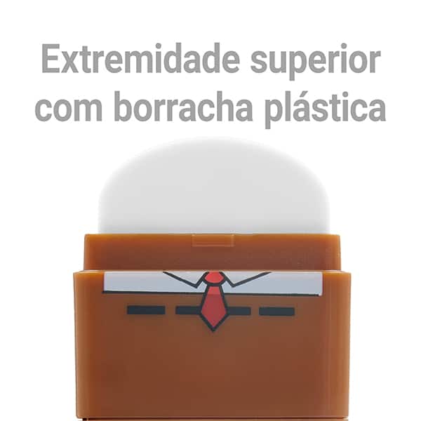 Apontador com depósito e borracha, Bob Esponja, Spiral - BT 1 UN