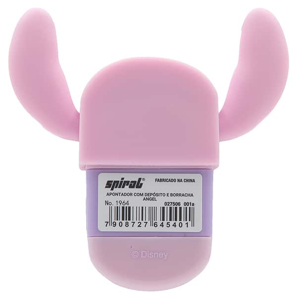 Apontador com depósito e borracha, Disney Angel, Oval - BT 1 UN