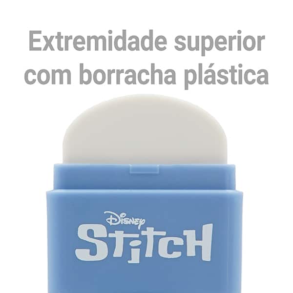 Apontador com depósito e borracha, Disney Stitch, Oval - BT 1 UN