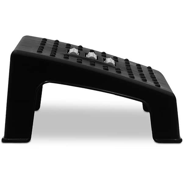Apoio ergonômico para os pés com massageador, Preto, HR0524, App-Tech - CX 1 UN