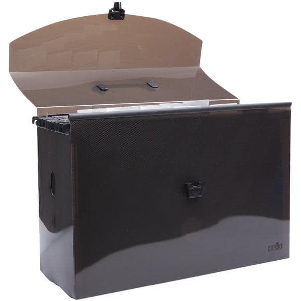 Arquivo maleta pp c/10 pastas susp.(350grs)plastif.fumê Dello PT 1 KT