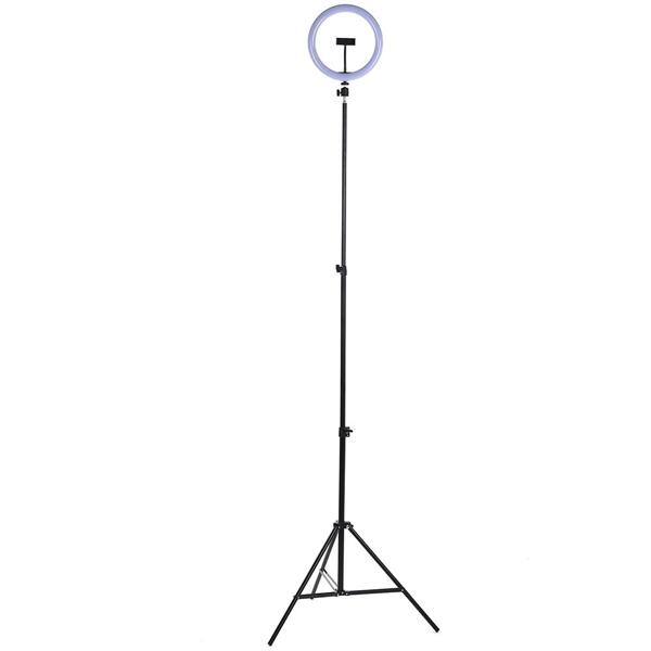 Ring Light Iluminador c/ Anel 10" Polegadas - 25cm c/ 3 Tonalidades de Luz, Tripé de 2,10m e Suporte para Smartphone - Smarts PC 1 UN