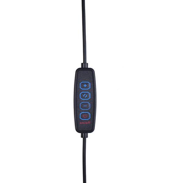 Ring Light Iluminador c/ Anel 10" Polegadas - 25cm c/ 3 Tonalidades de Luz, Tripé de 2,10m e Suporte para Smartphone - Smarts PC 1 UN