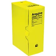 Arquivo morto novaonda fácil 250x130x350mm amarelo 044006 Polibrás PT 5 UN