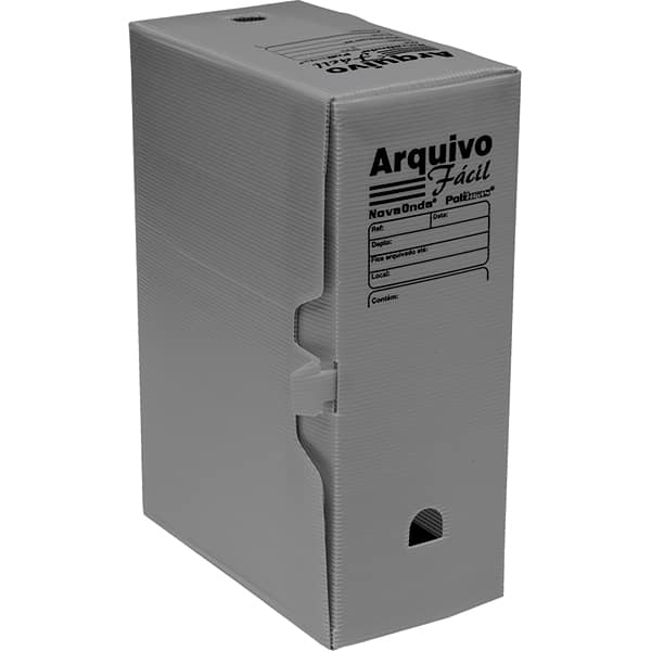 Arquivo morto novaonda fácil 250x130x350mm cz 044005 Polibrás CX 5 UN