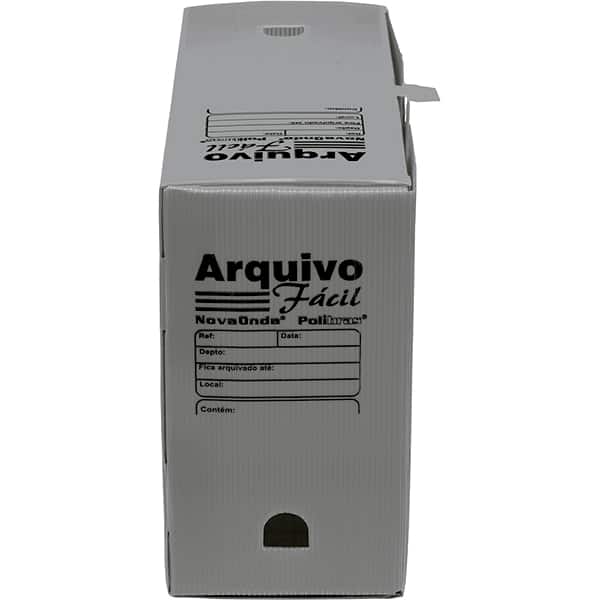 Arquivo morto novaonda fácil 250x130x350mm cz 044005 Polibrás CX 5 UN