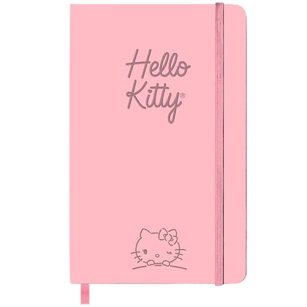 Caderno para Anotações Hello Kitty, 80 Folhas sem Pauta, 13 x 21cm, Rosa, Spiral - PT 1 UN