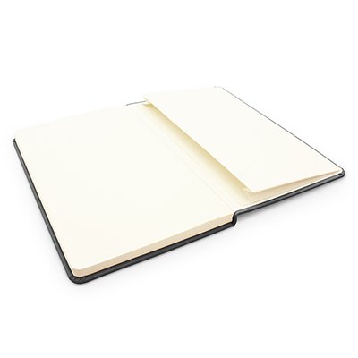 Caderno anotações 13x21cm sem pauta 80 fls preto Spiral PT 1 UN