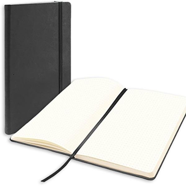 Caderno anotações 13x21cm pontilhado 80 fls preto Spiral PT 1 UN