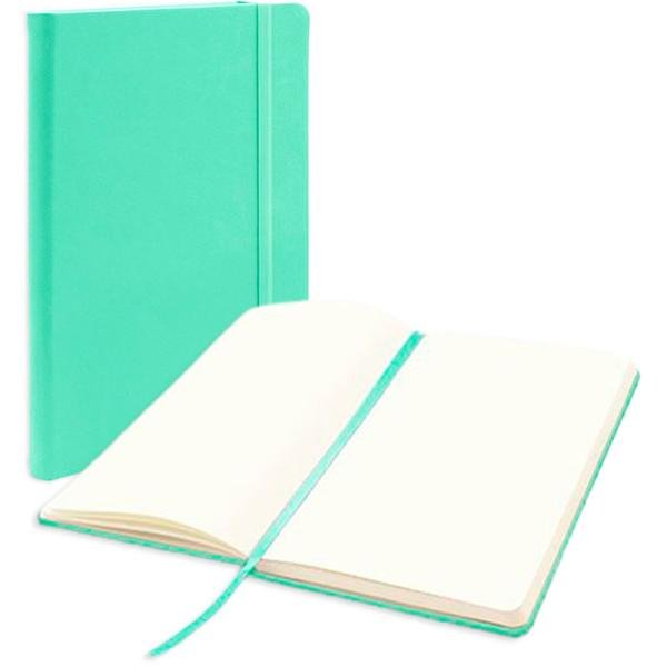 Caderno anotações 13x21cm sem pauta 80 fls verde pastel Spiral PT 1 UN