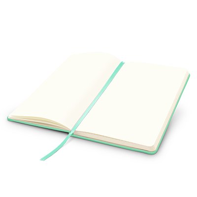 Caderno anotações 13x21cm sem pauta 80 fls verde pastel Spiral PT 1 UN