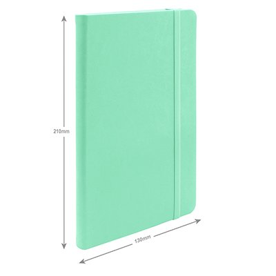 Caderno anotações 13x21cm pontilhado 80 fls verde pastel Spiral PT 1 UN