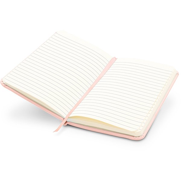 Caderno anotações 13x21cm com pauta 80 fls rosa pastel Spiral PT 1 UN