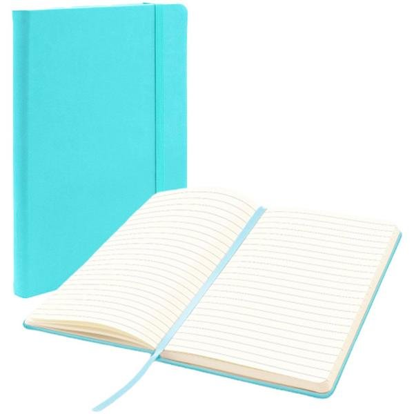 Caderno anotações 13x21cm com pauta 80 fls azul pastel Spiral PT 1 UN