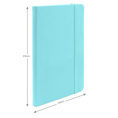 Caderno anotações 13x21cm com pauta 80 fls azul pastel Spiral PT 1 UN