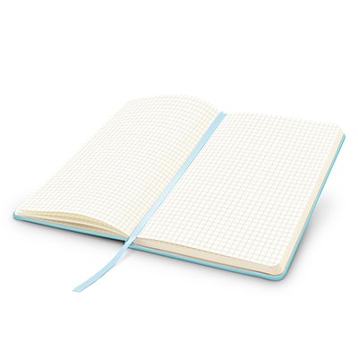 Caderno anotações 13x21cm quadriculado 80 fls az pastel Spiral PT 1 UN