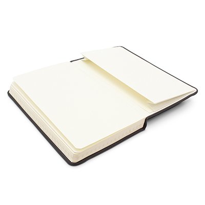 Caderno anotações 15x9cm com pauta 80 fls preto Spiral PT 1 UN