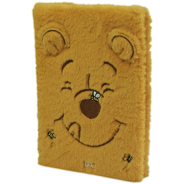 Caderno de anotações Fluffy, Ursinho Pooh, 15x21cm, 80 folhas pautadas, 4786, DAC - PT 1 UN