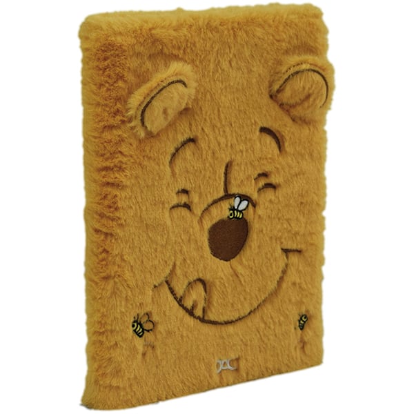Caderno de anotações Fluffy, Ursinho Pooh, 15x21cm, 80 folhas pautadas, 4786, DAC - PT 1 UN