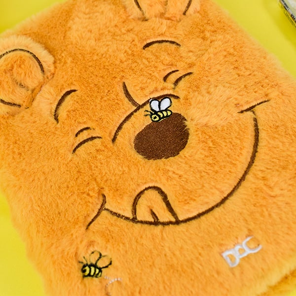 Caderno de anotações Fluffy, Ursinho Pooh, 15x21cm, 80 folhas pautadas, 4786, DAC - PT 1 UN