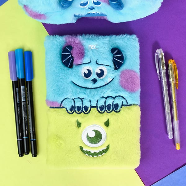 Caderno de anotações Fluffy, Monstros SA, 15x21cm, 80 folhas pautadas, 4788, DAC - PT 1 UN