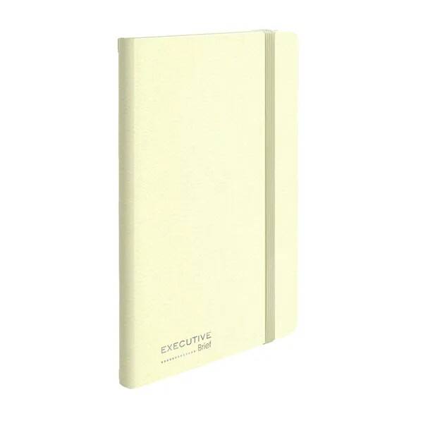Caderno para Anotações com Pauta, 13cm x 21cm, 80 Folhas, Creme, Brief Executive - PT 1 UN