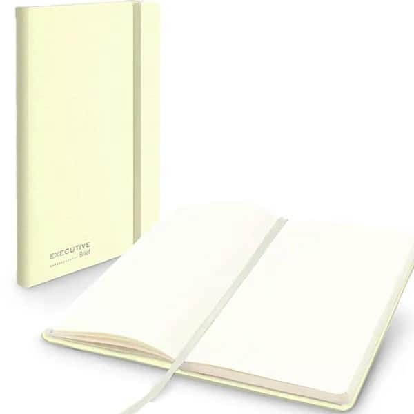 Caderno para Anotações sem Pauta, 13cm x 21cm, 80 Folhas, Creme, Brief Executive - PT 1 UN