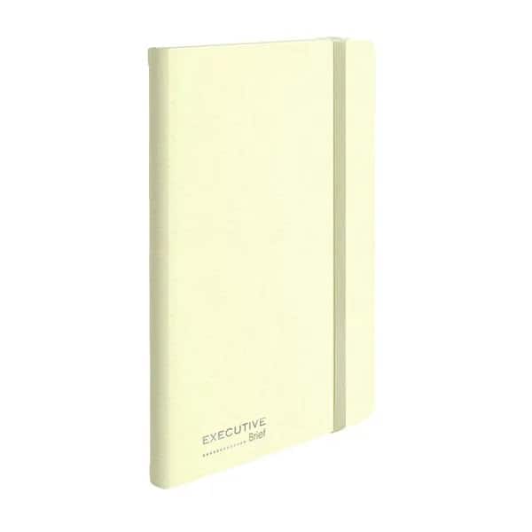 Caderno para Anotações sem Pauta, 13cm x 21cm, 80 Folhas, Creme, Brief Executive - PT 1 UN