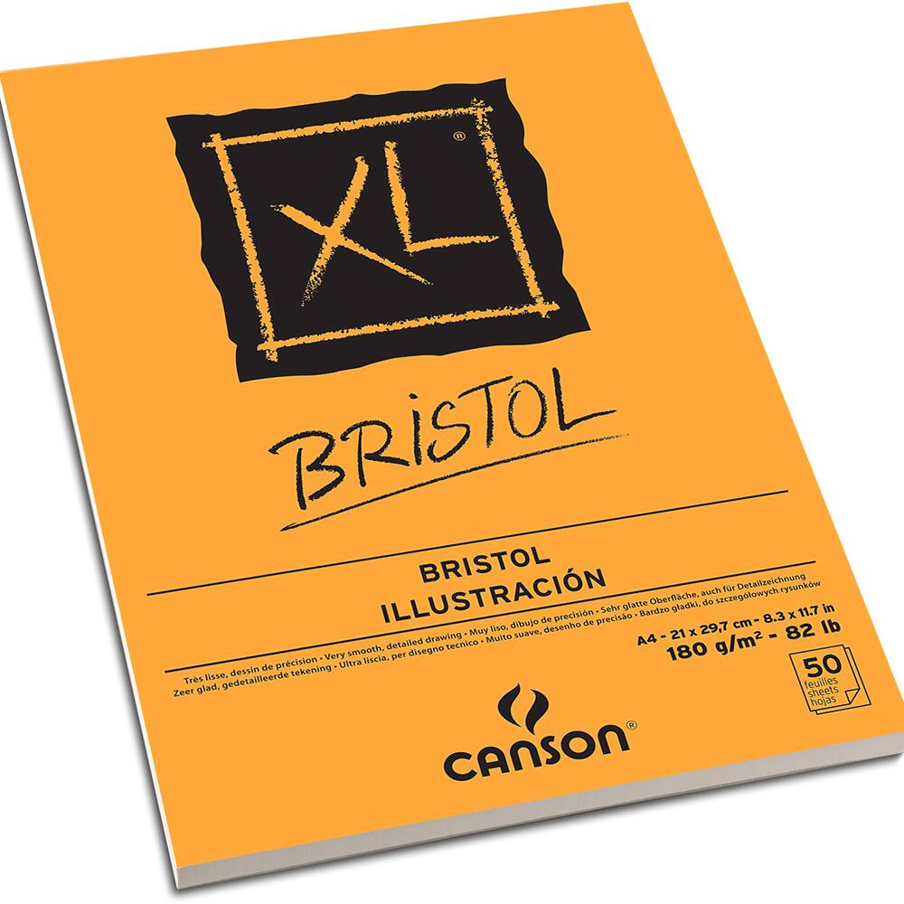 Bloco XL Bristol A4 180gm2 60039172 Canson BL 50 FL Escolar Kalunga