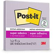Bloco Adesivo Notas Super Adesivas Post-It Lilac 76mm X 76mm - 90 Folhas - CX 1 UN Bloco Adesivo Notas Super Adesivas Post-It Lilac 76mm X 76mm - 90 Folhas - CX 1 UN