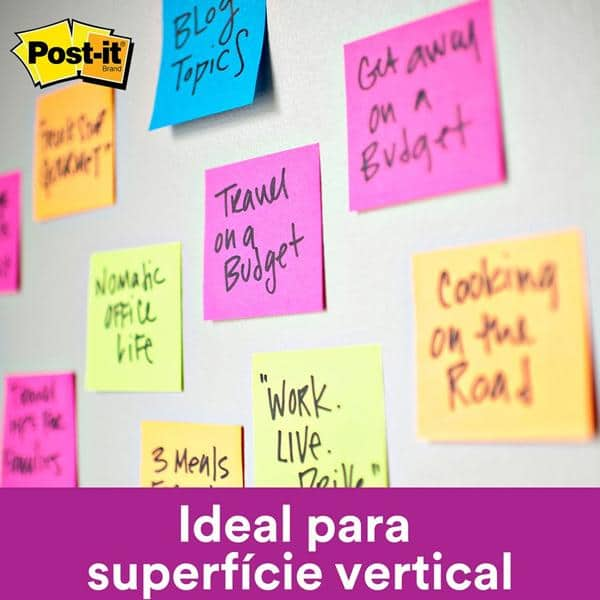 Bloco de Notas Super Adesivas Post-it Verde 76 mm x 102 mm - 90 folhas - PT 1 UN