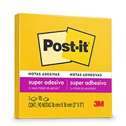 Bloco Adesivo Notas Super Adesivas Post-It Amarelo Sol 76mm X 76mm - 90 Folhas - PT 1 UN Bloco Adesivo Notas Super Adesivas Post-It Amarelo Sol 76mm X 76mm - 90 Folhas - PT 1 UN