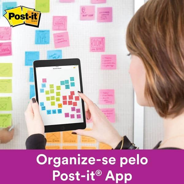 Bloco de Notas Super Adesivas Post-it Pink 76 mm x 76 mm - 90 folhas - PT 1 UN