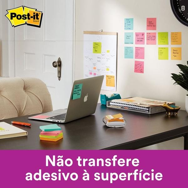 Bloco de Notas Super Adesivas Post-it Verde Limeade 76 mm x 76 mm - 90 folhas - PT 1 UN