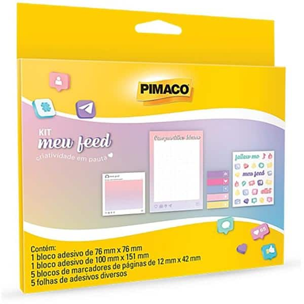 Kit Meu Feed, 970891, Pimaco - KT 12 UN