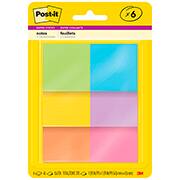Bloco Adesivo Post-It, Shot de Energia, 47,6mm X 47,6mm - 270 Folhas, PT 6 UN