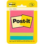 Bloco Adesivo Post-It, Pautado, 47,6mm X 47,6mm - 150 Folhas, PT 3 UN