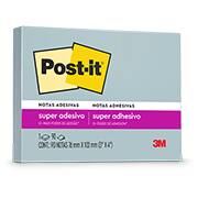 Bloco Adesivo Notas Super Adesivas Post-It Reciclado Azul 76mm X 102mm - 90 Folhas - PT 1 UN Bloco Adesivo Notas Super Adesivas Post-It Reciclado Azul 76mm X 102mm - 90 Folhas - PT 1 UN