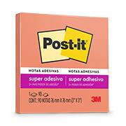 Bloco Adesivo Notas Super Adesivas Post-It Reciclado Damasco 76mm X 76mm - 90 Folhas - PT 1 UN Bloco Adesivo Notas Super Adesivas Post-It Reciclado Damasco 76mm X 76mm - 90 Folhas - PT 1 UN