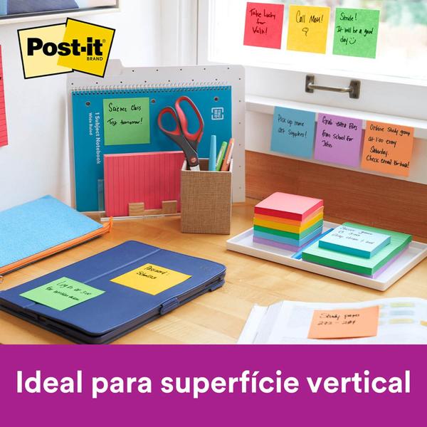 Bloco de Notas Adesivas Post-it Coleção Diversão, 5 blocos, 76x76mm, 450 folhas, 3M - PT 1 UN