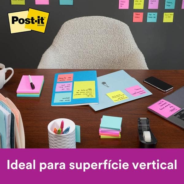 Bloco de Notas Adesivas Post-it Coleção Supernova, 3 blocos, 76x76mm, 270 folhas, 3M - PT 1 BL