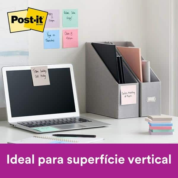 Bloco de Notas Adesivas Post-it Coleção Para Viajar, 3 blocos, 76x76mm, 270 folhas, 3M - PT 1 UN