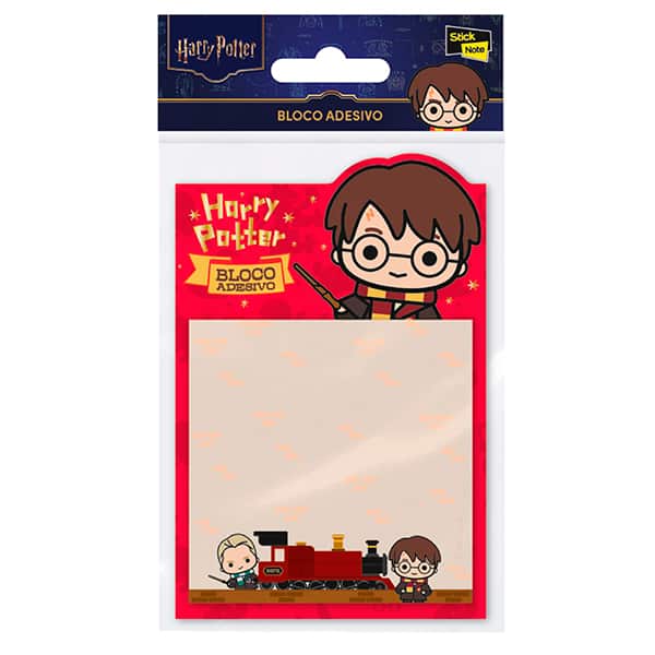 Bloco Autoadesivo Harry Potter, 73 x 73mm, 50 folhas, Stick Note - PT 1 UN Bloco Autoadesivo Harry Potter, 73 x 73mm, 50 folhas, Stick Note - PT 1 UN
