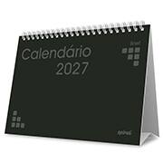 Calendário de mesa 2027 Brief preto 2749195 Spiral Brf PT 1 UN