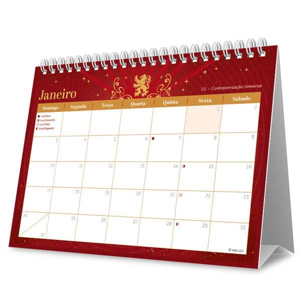 Calendário de Mesa 2027, Harry Potter, 7 Folhas, 2751167, Spiral Hpt - PT 1 UN Calendário de Mesa 2027, Harry Potter, 7 Folhas, 2751167, Spiral Hpt - PT 1 UN