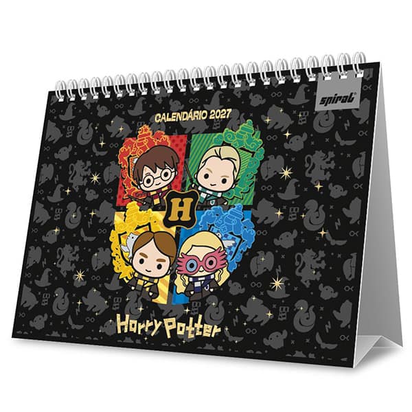 Calendário de Mesa 2027, Harry Potter Charms, 7 Folhas, 2751174, Spiral Hpc - PT 1 UN Calendário de Mesa 2027, Harry Potter Charms, 7 Folhas, 2751174, Spiral Hpc - PT 1 UN