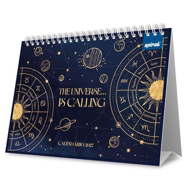 Calendário de Mesa 2027 Multiverso, 7 Folhas, 2751198, Spiral Mult - PT 1 UN