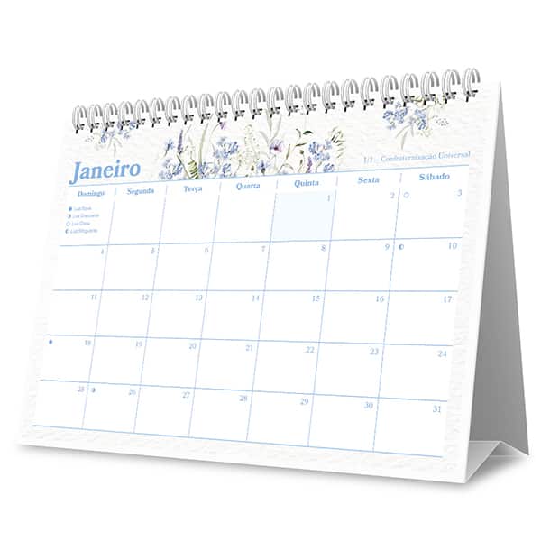 Calendário de mesa 2026 Femmina 2635181 Spiral Fem PT 1 UN