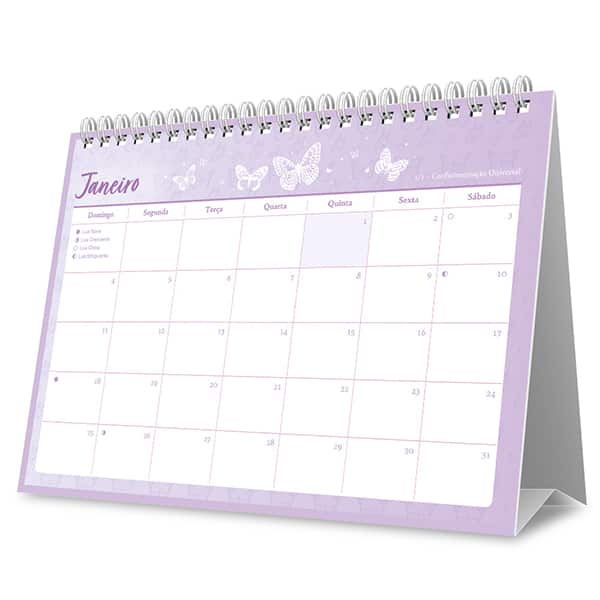 Calendário De Mesa 2026, Flutter, 2635198, Spiral Flu - PT 1 UN